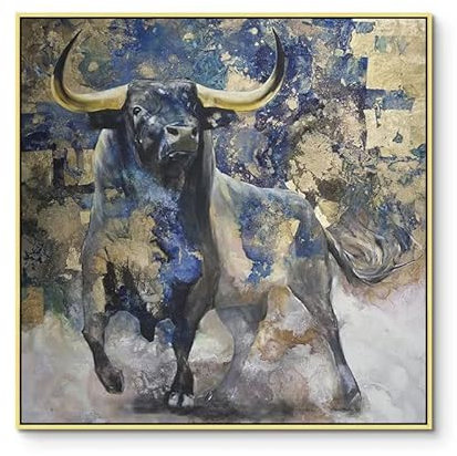 Mirando A La Corrida De Toros Carteles Y Grabados Pintura De Lienzo De Forma Simple Arte Motivacional De La Pared para Cuadros De Decoración De La Sala De Estar 50x50cmx1 Sin Marco