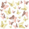 Schmetterlinge Deko,Schmetterling,72 Stück Deko Schmetterlinge,Deko 1.Geburtstag Mädchen,Tortenaufleger Geburtstag,Goldene Deko,Kinder Wandtattoo Wanddekoration Sticker (Rosa Silber Gold)