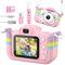 Kinderkamera, Cewpuno Kinder Kamera,Digitalkamera Kinder 1080P FHD Anti-Drop Fotoapparat Kinder für 3-12 Jahre Jungen und Mädchen Geburtstag Weihnachten Spielzeug (Rosa)