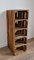 PYXIDAS Wooden Shoe Rack, Rustic and Vintage wooden Crate Tall Shoe Rack, Fruit Crates (5 slots, Burnt Effect)