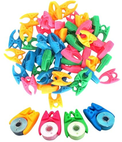 Elionless Spulenhalter, 20 Stück Stickerei Zubehör Spulenhalter-Klemmen für Spulen-Organizer, Nähen, Bastelbedarf