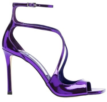 YLCYDLYU Sandali da Donna Tacchi Sottili da Donna A Croce Cravatta Sandali per La Bocca di Pesce, Scarpe per Banchetti di Grandi Dimensioni-Viola-39