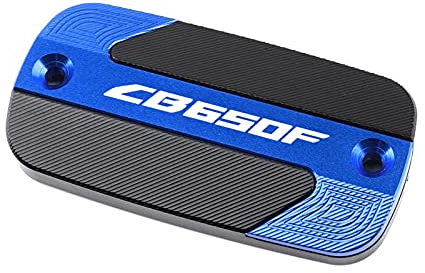 DRGLQXZS Abdeckung Bremsbehälters Für Honda CB 650F CB650F 2016 2017 2018 Motorrad CNC Zubehör Vordere Bremsflüssigkeit Zylinderbehälter Abdeckkappe(BLAU)