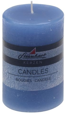 Stumpenkerzen Raureif Jeans 100/68 mm Steinhart Kerzen in RAL-Kerzen Güte Qualität
