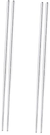 Garneck 1 Par palillos largos para cocinar churrera barbecue Cámping palillos antideslizantes