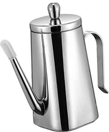 Cabilock Olla De Aceite De Acero Inoxidable Botella De Aceite De Gran Capacidad Para Salsa De Soja Para Cocina