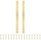 PATIKIL 16x1.2 Inch Piano Hinge,2 Pcs 304 Stainless Steel Continuous Hinge with Holes for Piano Gate Door Wooden Storage Box Cabinet Boat,Gold