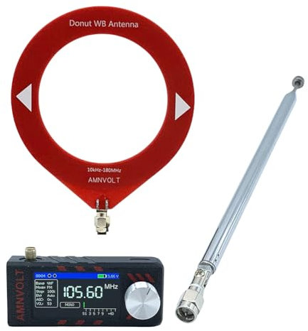 LYEAA SI4732 Mini Pocket Radio 1.9 Pouces IPS Screen HF SW MW VHF Portable Radio (StyleB)