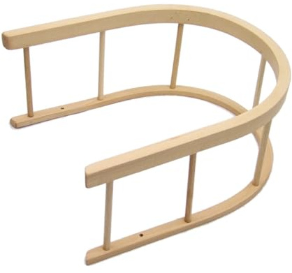 Rückenlehne aus Holz für Schlitten – passend für Holzschlitten 30–34 cm Breite – ca. 32 cm – hochwertige Buchenholz-Lehne inkl. Montagematerial – schnell montiert & abnehmbar – robustes