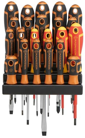 Magnusson Kit tournevis 22 pièces S2 poignées PP/TPR