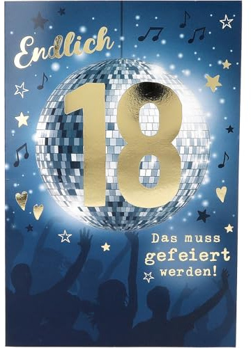 Depesche 11793-002 Jump outs - Grußkarte mit Musik, witzige Geburtstags-Karte mit farbenfrohem Motiv, passendem Spruch und Innentext