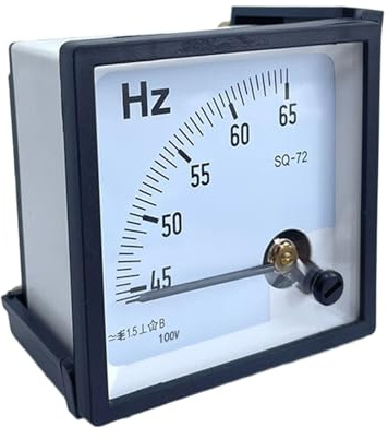 Electrical Frequency Meter 45-65Hz Wide Voltages Tester Measurement 100V 220V Compact ABS Design Home Industrial Device Frequency Meter Electricity Usage Monitor