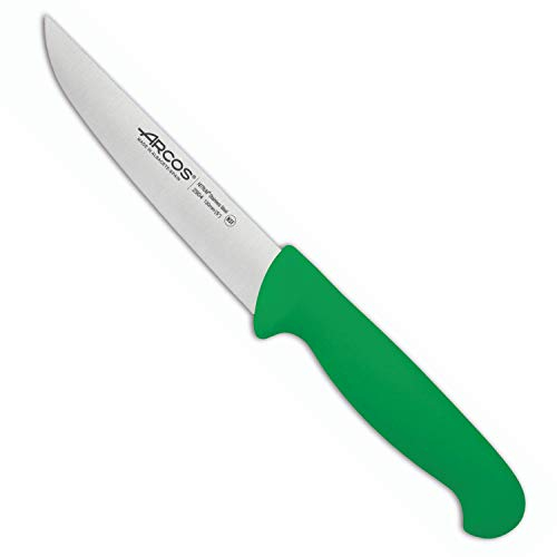Arcos Serie 2900 - Cuchillo Cocina - Hoja de Acero Inoxidable Nitrum de 130 mm - Mango inyectado en Polipropileno Color Verde