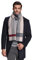 RIONA Herren Winter-Kaschmir-Gefühl Australian Wool Weicher Warmer Strickschal einheitsgröße grau