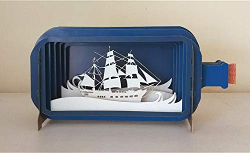 Message in a Bottle Sailing Pop-Up Card (MIB008)