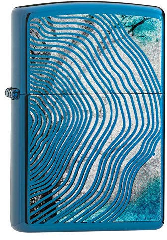 Zippo, Mechero con diseño de Bandera de EE. UU. y águila, 540 Colour, Recargable, Reutilizable, diseño Resistente al Viento, Caja de Regalo, Fabricado en Estados Unidos