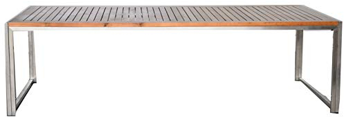 Jet-Line | Loungetisch | Gartentisch |Gartenmöbel | Tisch passend zu Gartenset Artemis | Akazienholz | Edelstahl