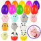 JOYIN 10 Jumbo Ostereier gefüllt mit niedlichen Tier Squishy Toys für Ostereierjagd, Osterkorb Füller/Füller, Füllung Leckereien, Party Favor,
