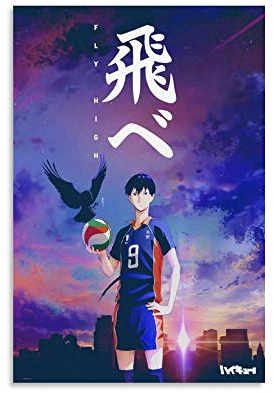 DIDIWEI Anime Haikyuu Tobio Kageyama Leinwand Kunst Poster und Wandkunst Bilddruck Moderne Familienzimmer Dekor Poster 20x30inch(50x75cm)