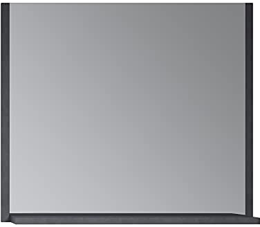 trendteam smart living - Otis - Wohnwand - Eiche/Grau Matt - Wandspiegel mit Ablage - (BxHxT) 83 x 72 x 18 cm - moderner Stil