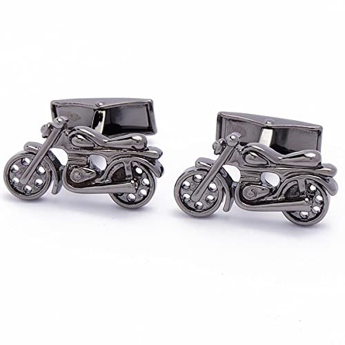 Manschettenknöpfe - Motorrad Eng Dunkel Metall