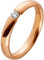 Ch.Abramowicz Diamantbandring 0,10ct W/SI Rotgold 585/- poliert Brillant-Schliff Verlobungsring Vorsteckriung Rosegold Brillantring 17
