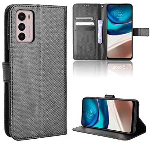 König Design Handyhülle kompatibel mit Motorola Moto G42 Schutzhülle Case Cover Kartenfach Schwarz