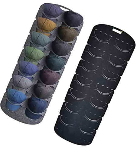 Baseball Cap Display Rack,Baseball kappenhalter Organizer hängt hinter der Tür,Hutablage Kappen Halter,Hut Organizer,Ballcap Hut Rack Aufbewahrung,Kappen Organizer,Baseball Cap Halterung 14Taschen