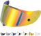 Everalo Visiera Casco Compatibile con Hjc Rpha 70 - Rpha 11 - Hj26 - Pinlock e Tear Off Ready - Antigraffio e Antinebbia (Rosso)