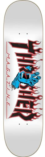 SANTA CRUZ Thrasher Screaming Flame Logo Skateboard-Decks, 20,3 x 80,3 cm