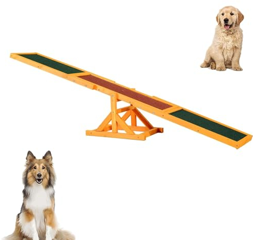 Hölzerne Hunde-Agility-Wippe Für Training Und Übung, Plattformausrüstung, Laufspielspielzeug, Langlebiges Haustierzubehör