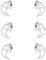 SNHTLS Ear Tips Compatible with Bose Small Shark Sports Earbuds S Size 3 Pairs Soft Silicone Eargels Replacement Earbuds Tips Ear Tips, Compatible with Bose Small Shark Sports Headphones Earbuds