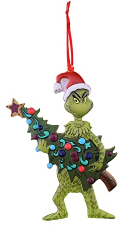 YunYoud Analysis Welcome Christmas Ornament Frohe Weihnachten von 𝑮𝒓𝒊𝒏𝒄𝒉𝒔 mit Herz 2023 für Baum Familie Freund Urlaubsatmosphäre Dekorationen
