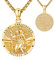 Eusense Sankt Christophorus Anhänger 925 Silber Sankt Christophorus Anhänger Kette Sankt Christophorus Halskette Schmuck Religiöses Amulett für Männer Frauen