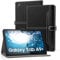 DLveer Coque pour Samsung Galaxy Tab A9+ Plus 11 2023, Étui pour Samsung Galaxy Tablette A9 Plus SM-X210/X216/X218, Veille Automatique, Housse en Cuir PU Multi-Angles avec Poche,Noir