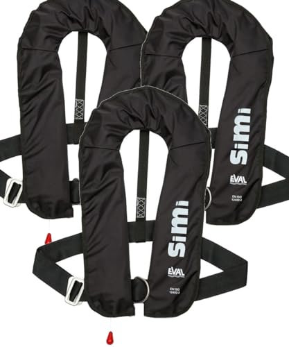 Vollautomatische Rettungsweste mit D-Ring (Harness) (3) Schwarz