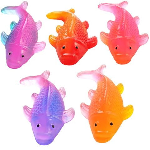 5-teilige Jumbo Farbverlaufsreihen Karpfen Mochi Squishies, Dekompression Squishy Spielzeug, Kinder Party Gefälligkeiten, Kinder Geburtstag Party Geschenke, Klassenzimmer Preise