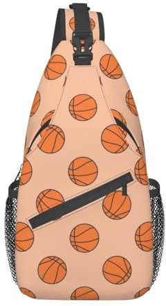 Basketball 03 Basketball-Umhängetasche, Sport-Sling-Rucksack, Tagesrucksack, lässige Basketball-Wandertasche, Herren-Rucksack