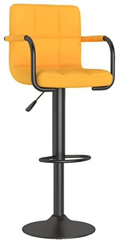 vidaXL Barhocker Senfgelb Stoff