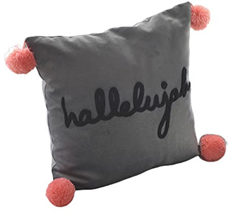 AYPOHU Wollknäuel Stickerei Buchstaben Kissenbezug Kissen Kissenbezug Handgefertigte Dekokissenbezüge Home Decor Rückenlehnenkissen