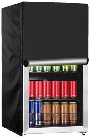 Outdoor Refrigerator Cover, Waterproof Freezer Covers, Oxford Cloth Dust Cover, Home Beverage Cooler Cover, Refrigerator Top Mat, Protective Appliance Cover, Outdoor Freezer Cover, Household