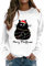 Oberteil Weihnachtsfeier Damen Bequem Sweatshirt für Damen Mode Muster Tunika mit Weihnachtsmotiv Blusentops Billig Shirt Leichte Langarmshirt Sweatshirts für Damen Pullover Weihnachten Damen