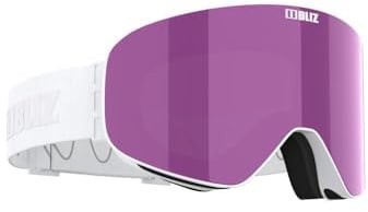 Bliz Sicherheitsbrille FLOW, Weiß, Vollrand, Kunststoff, Polykarbonat, Einheitsgröße, Clear