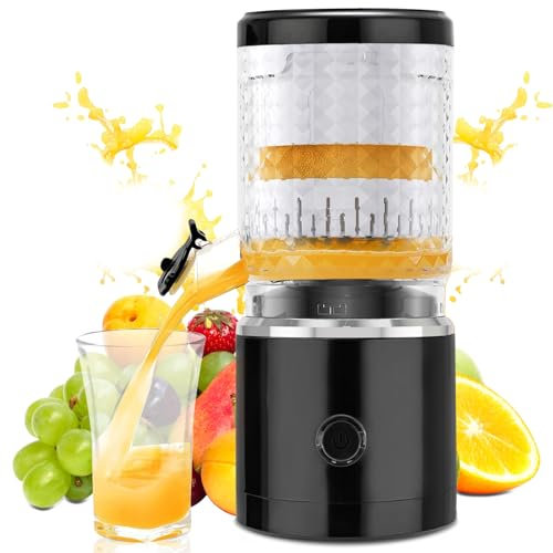 Spremiagrumi Elettrico Piccolo, 60W Spremuta Arancia Elettrico, Portatile, Ricarica USB, Spremi Agrumi Automatico con Spazzola, Spremi Arance Professionale, per Arancia, Limone, Pompelmo
