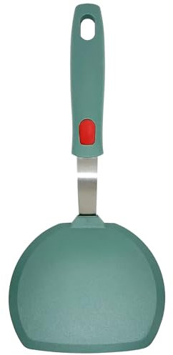 Silicone Spatula Turner, Wide Pancake Spatulas for Nonstick Cookware Pan, Heat Resistant 600°F, Thin Flexible Cooking Spatula for Kitchen Use, Flipper for Omelette Egg Fish, Dishwasher Safe