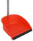 MAYA Recogedor Plus con Regleta de Goma. Pala de Polipropileno Reciclado y Palo Metálico Plastificado. Máxima Estabilidad. Altura 78 cm (Rojo)