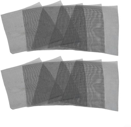 Set mit 10 Drainage-Mesh-Pads, perfekte Ergänzung für Ihre Bonsai- und Outdoor-Pflanzgefäße (grau, 20 x 30 cm)