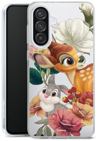 Silikon Hülle kompatibel mit Samsung Galaxy A 56 5G Case transparent Handyhülle Bambi Klopfer Disney
