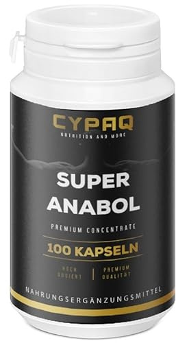 Super Anabol Extrem, Stark - 100 Kapseln/bestes Anabolika/Testosteron/Pre-Workout-Booster Sonderpreis