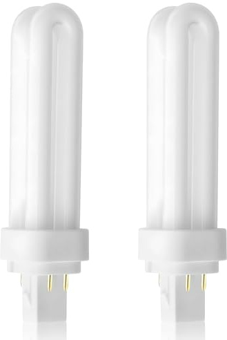 2 bombillas de 4 pines G24Q-1 de 18 W, bombillas de bajo consumo PLC de 4000 K